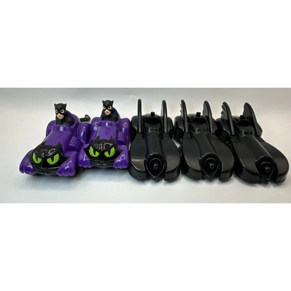 1991 McDonalds Batman Returns Happy Meal Toy Lot of 5 Batmobile Catwoman Vehicle